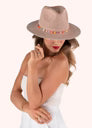 Powder Design Natalie Hat - Blush with Multi Stripe Band