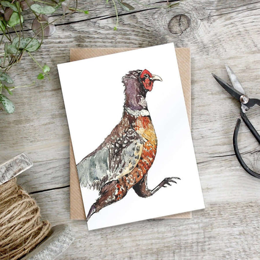 Running Pheasant Single Card Cello-Free