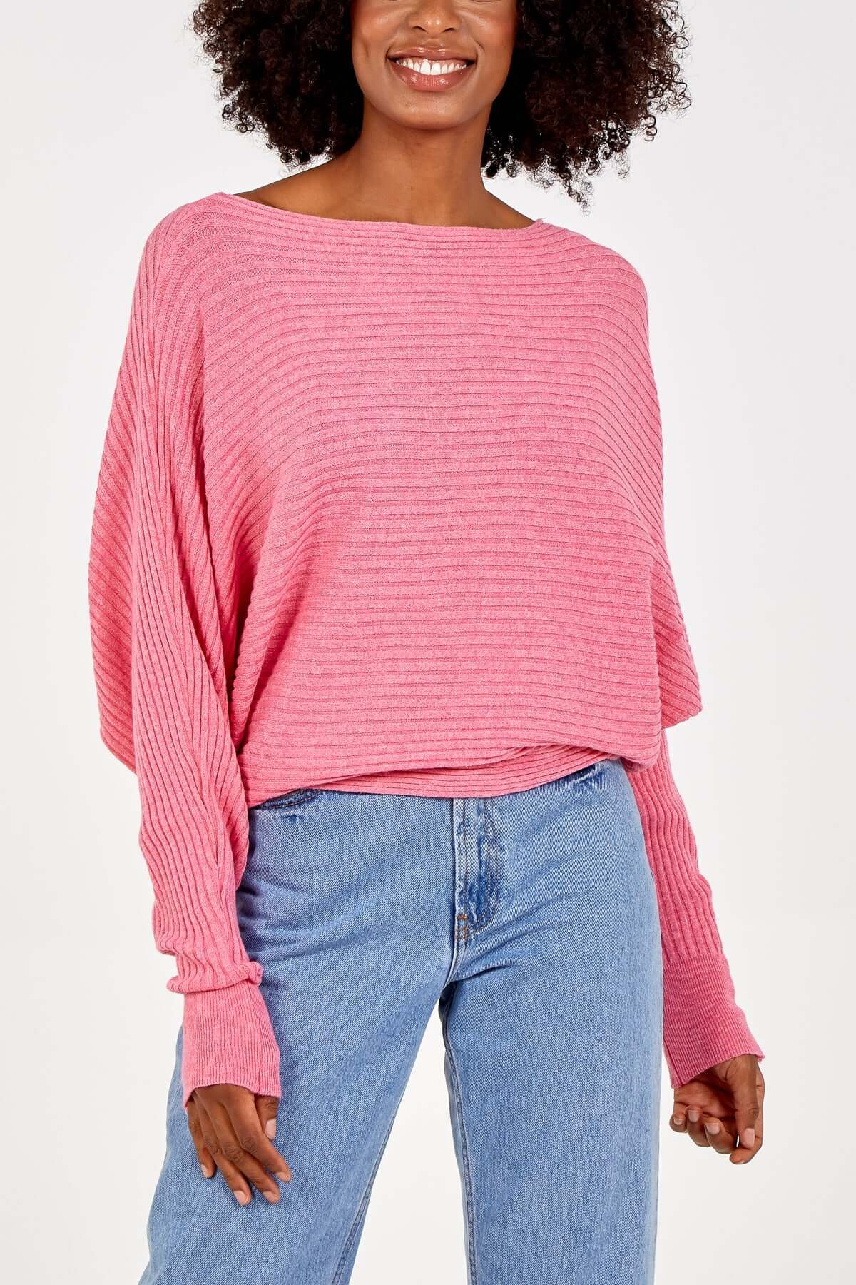 Yasmin Ribbed Batwing Jumper