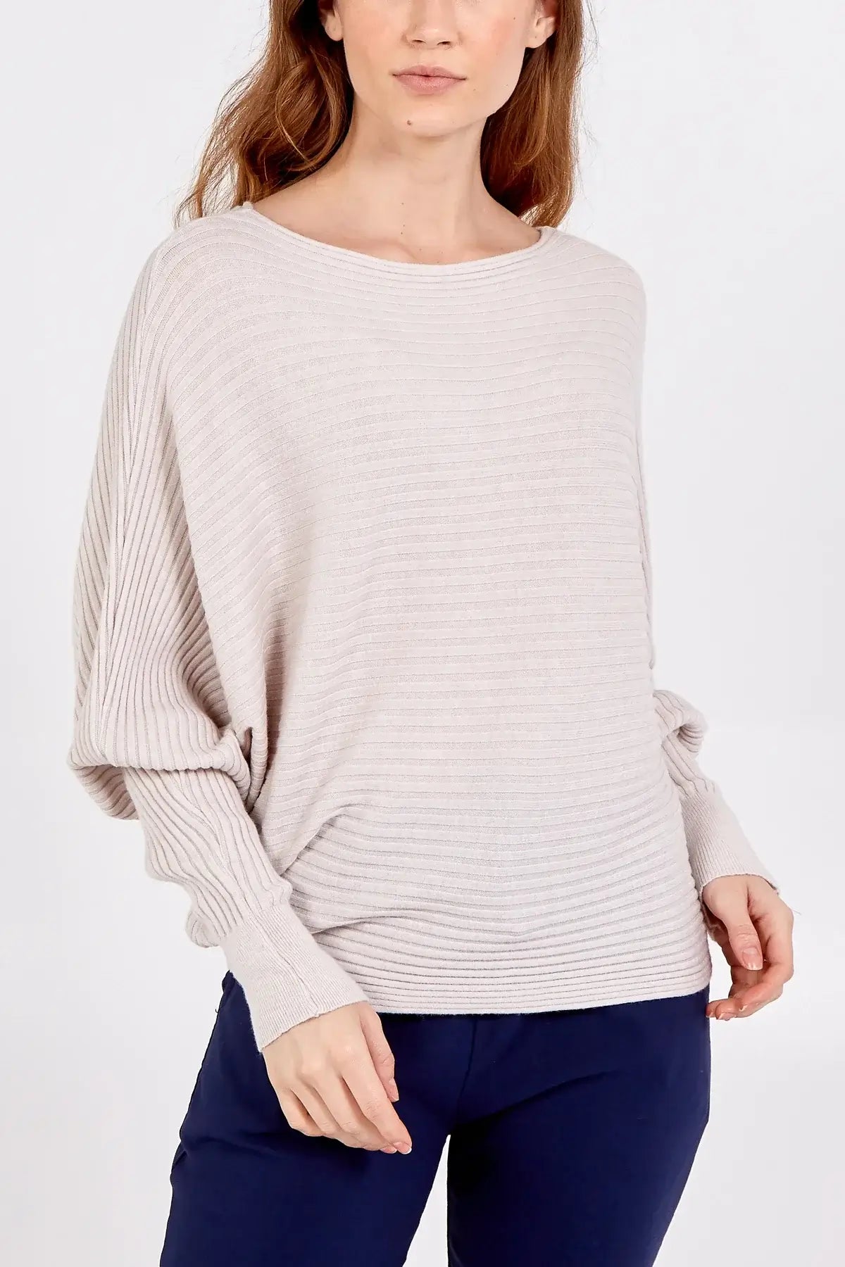 Yasmin Ribbed Batwing Jumper