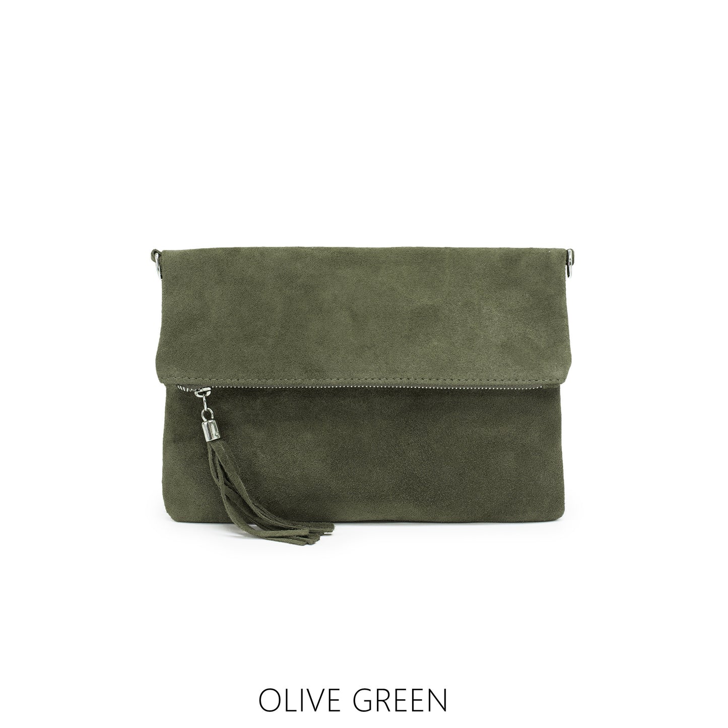 Real Suede Folded Pouch Bag (11 colours)