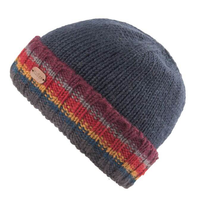Beanie Pull On with Turn Up Navy