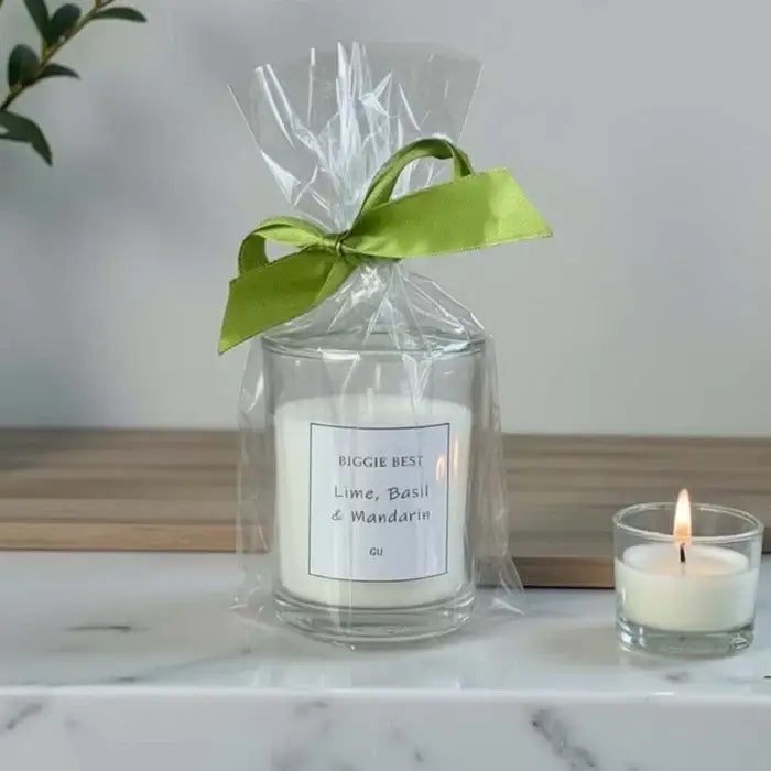 Biggie Best - Lime Basil Mandarin Wrapped Votive