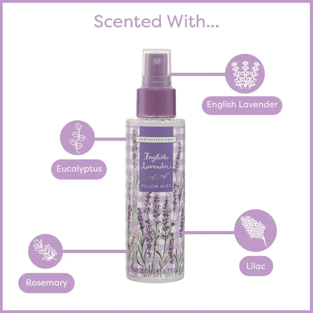 Heathcote & Ivory English Lavender Pillow Mist, 120ml