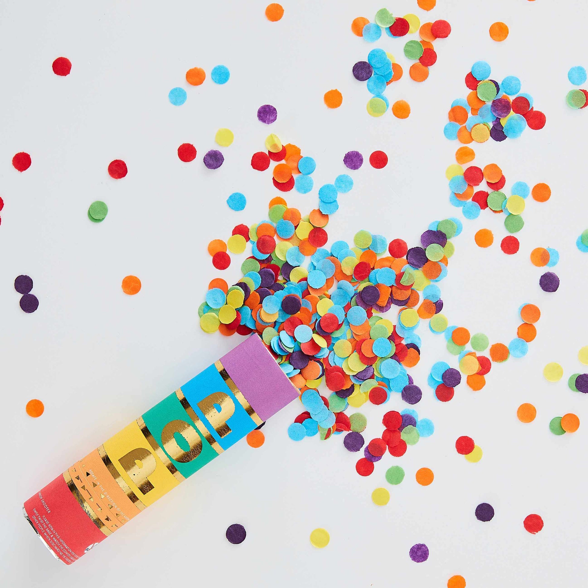 Rainbow Biodegradable Confetti Cannon