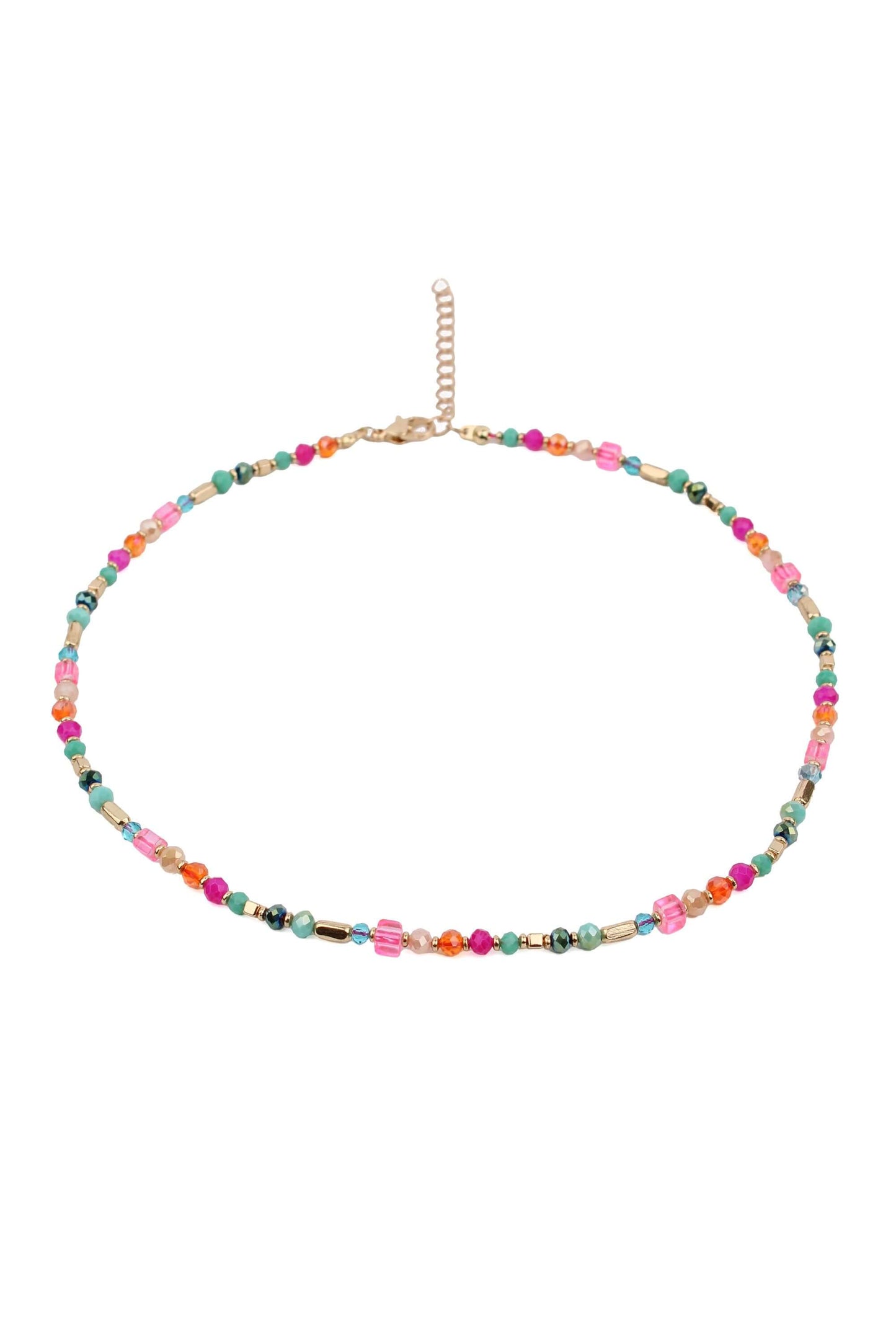 Rainbow Beaded Necklace