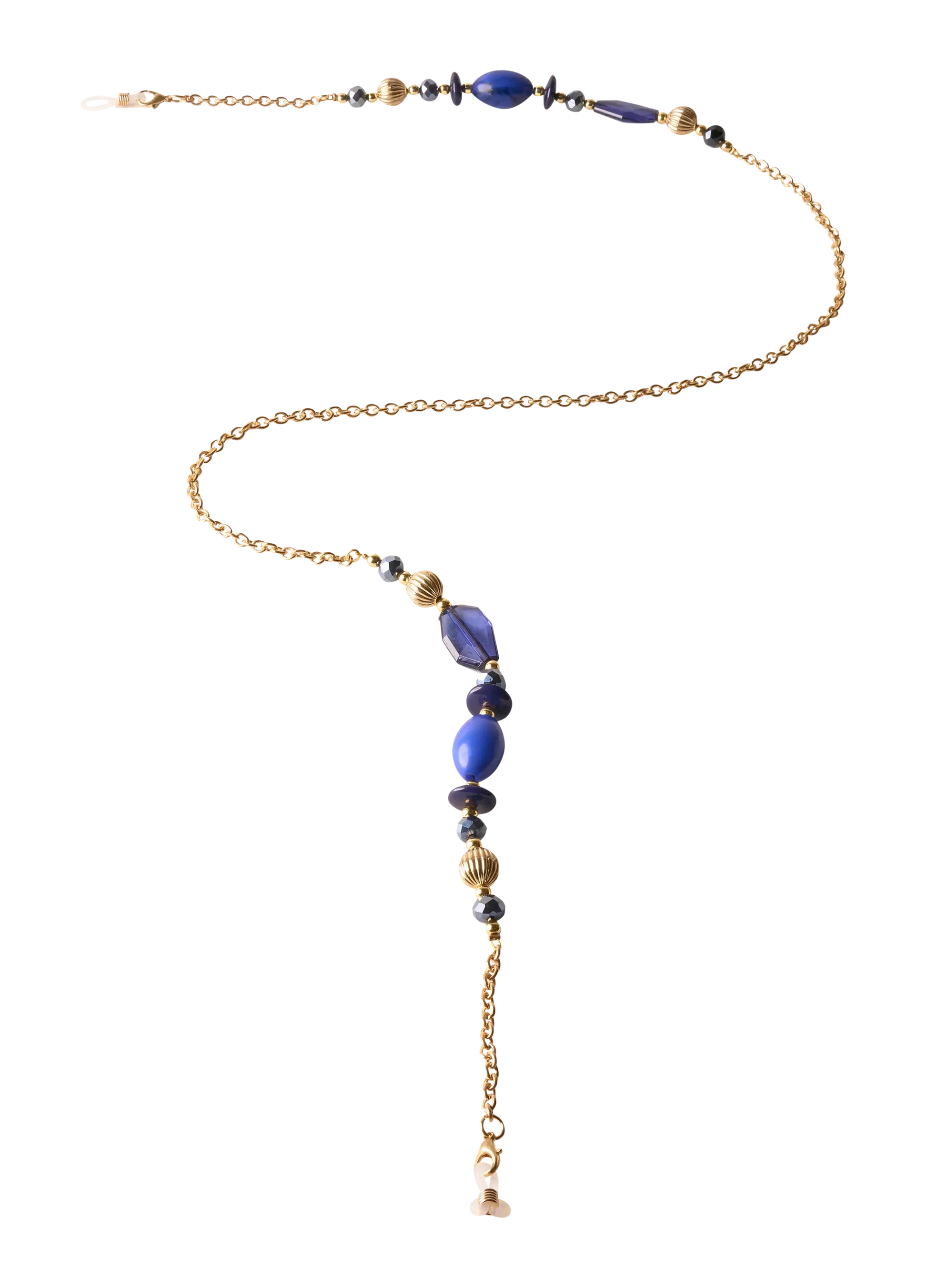 Powder Design Sunglasses Chain - Bold Blue Beads