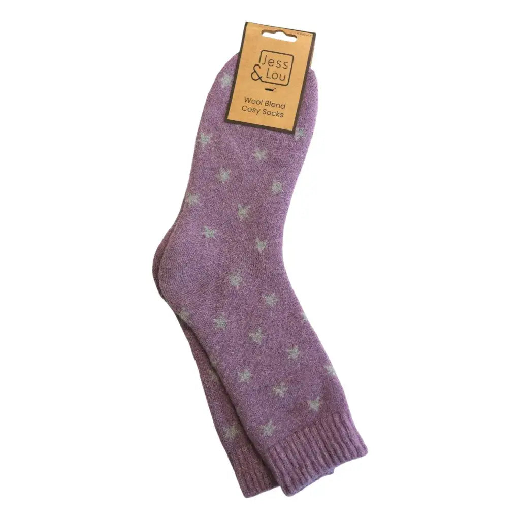 Jess & Lou Stars Ribbed Socks