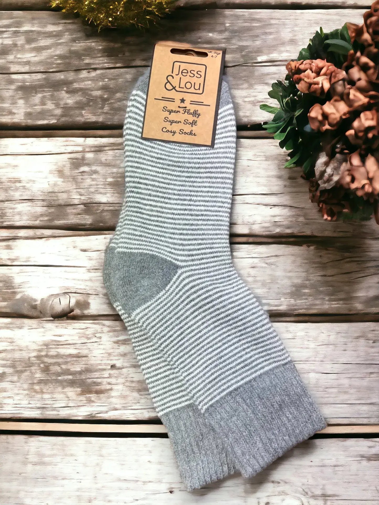 Jess & Lou - Sleek Stripe Ribbed Socks