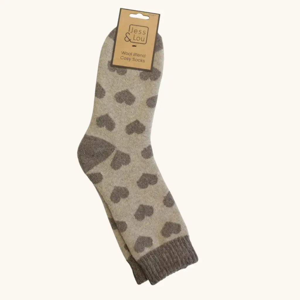Jess & Lou - Heart Cosy Socks