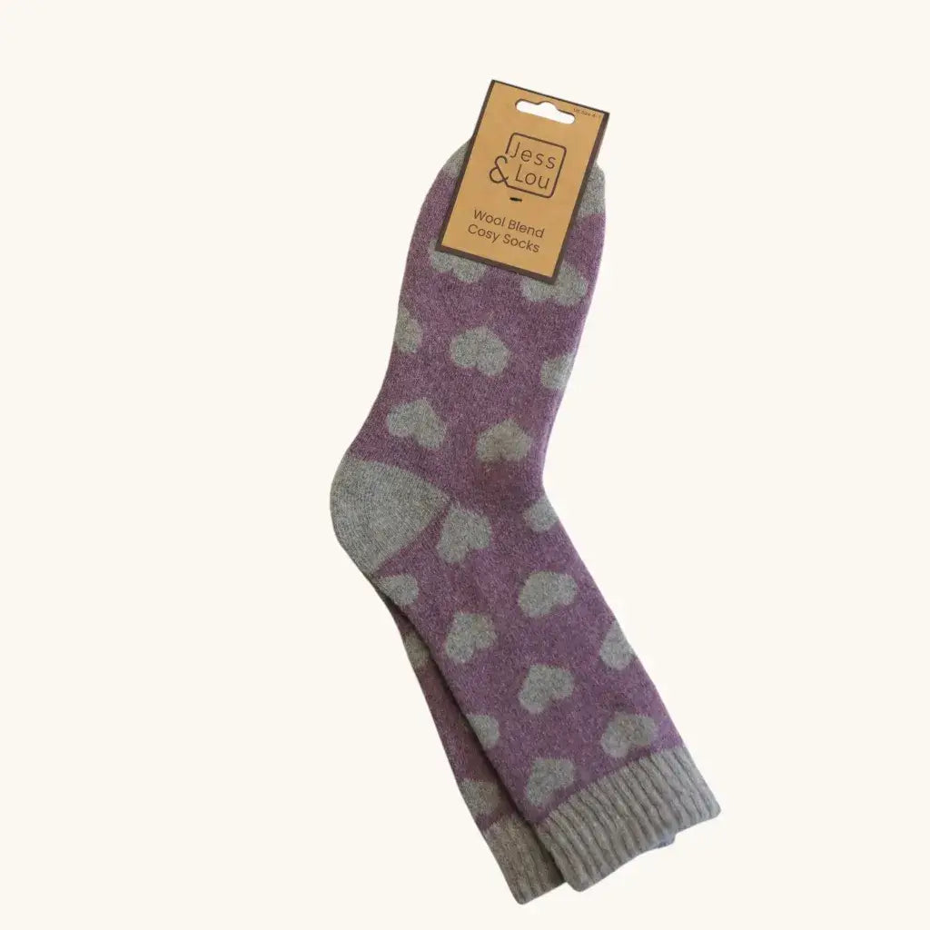 Jess & Lou - Heart Cosy Socks