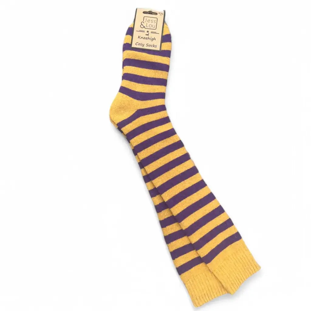 Jess & Lou - Sassy Striped Super Cosy Knee High Socks