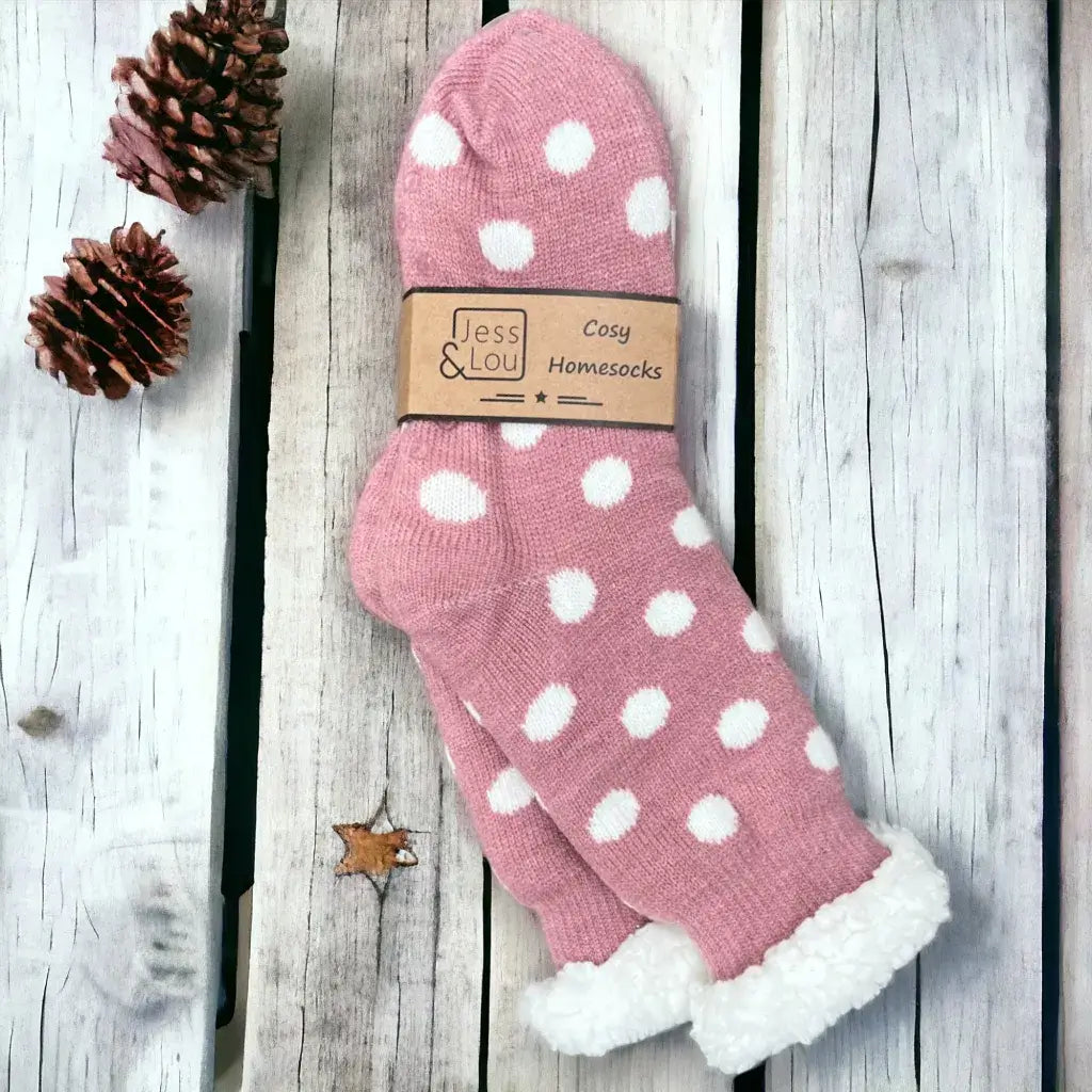 Jess & Lou - Splendid Spots Super Cosy Lined Socks