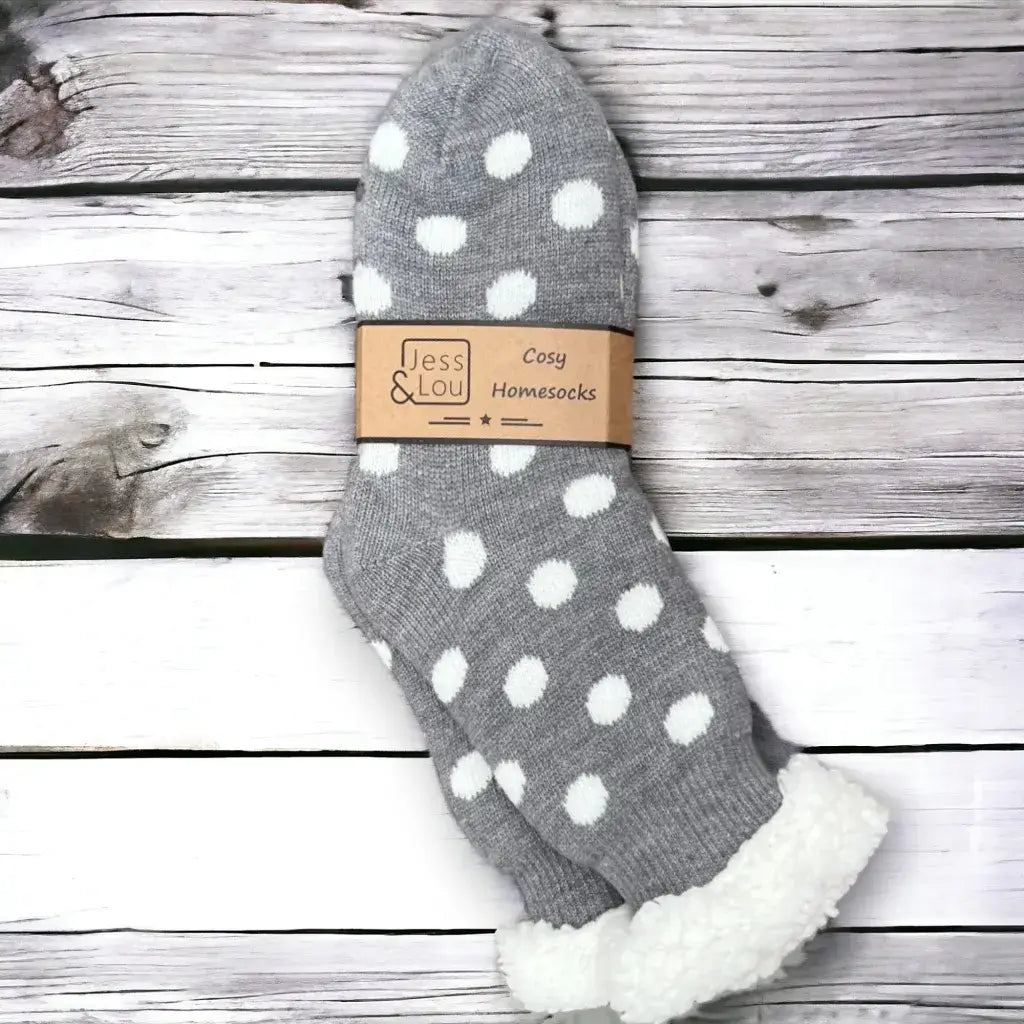 Jess & Lou - Splendid Spots Super Cosy Lined Socks