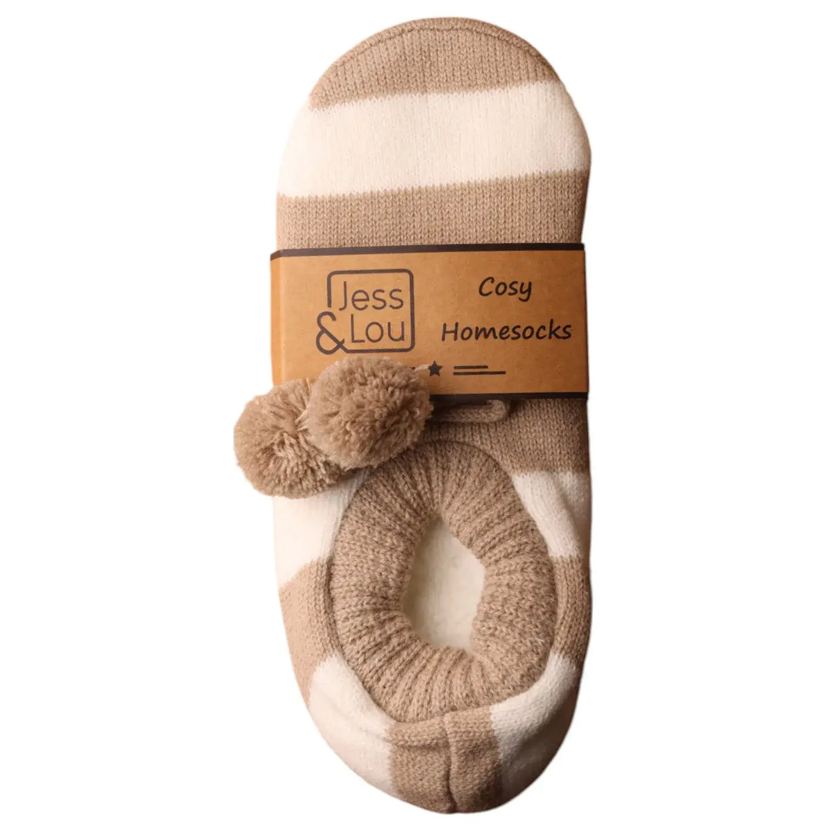 Jess & Lou - Stripe Super Cosy Slippers