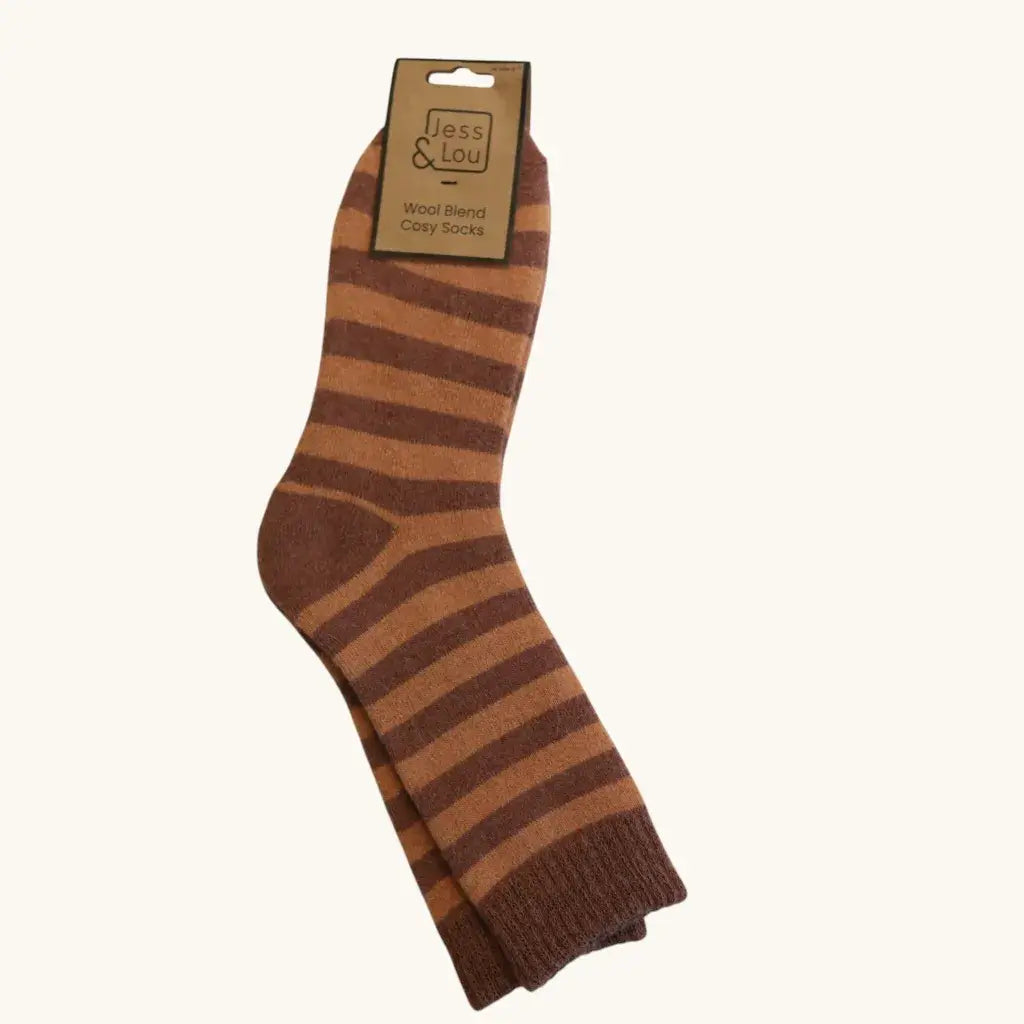 Jess & Lou Stripe Cosy Socks