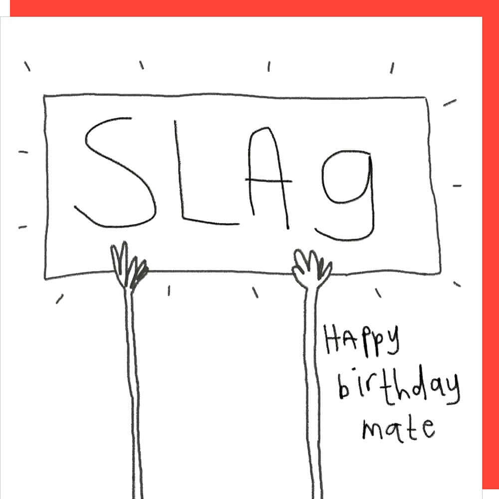 'Slag' Novelty Card