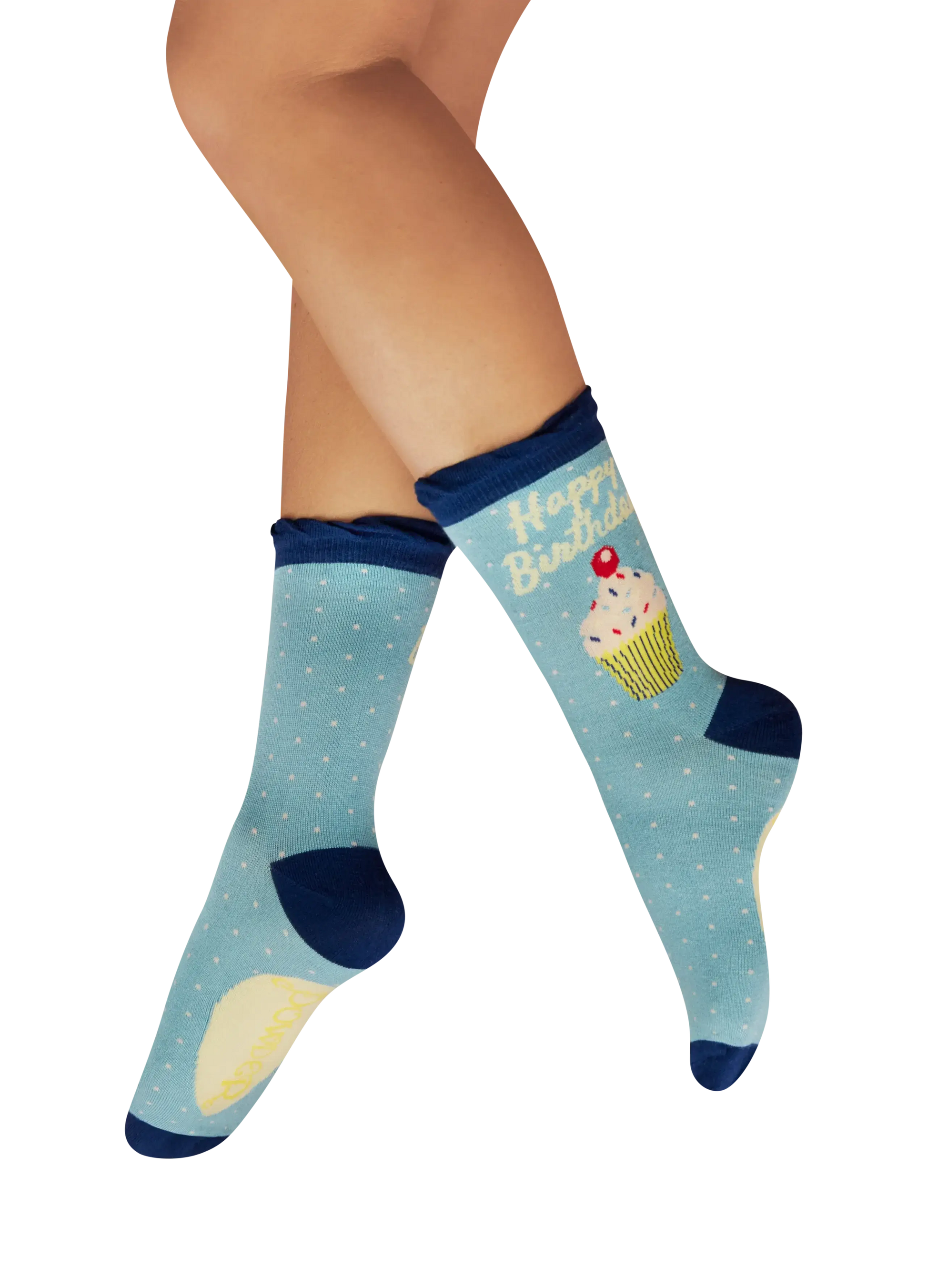 Powder Design Ladies Ankle Socks - Birthday Treat