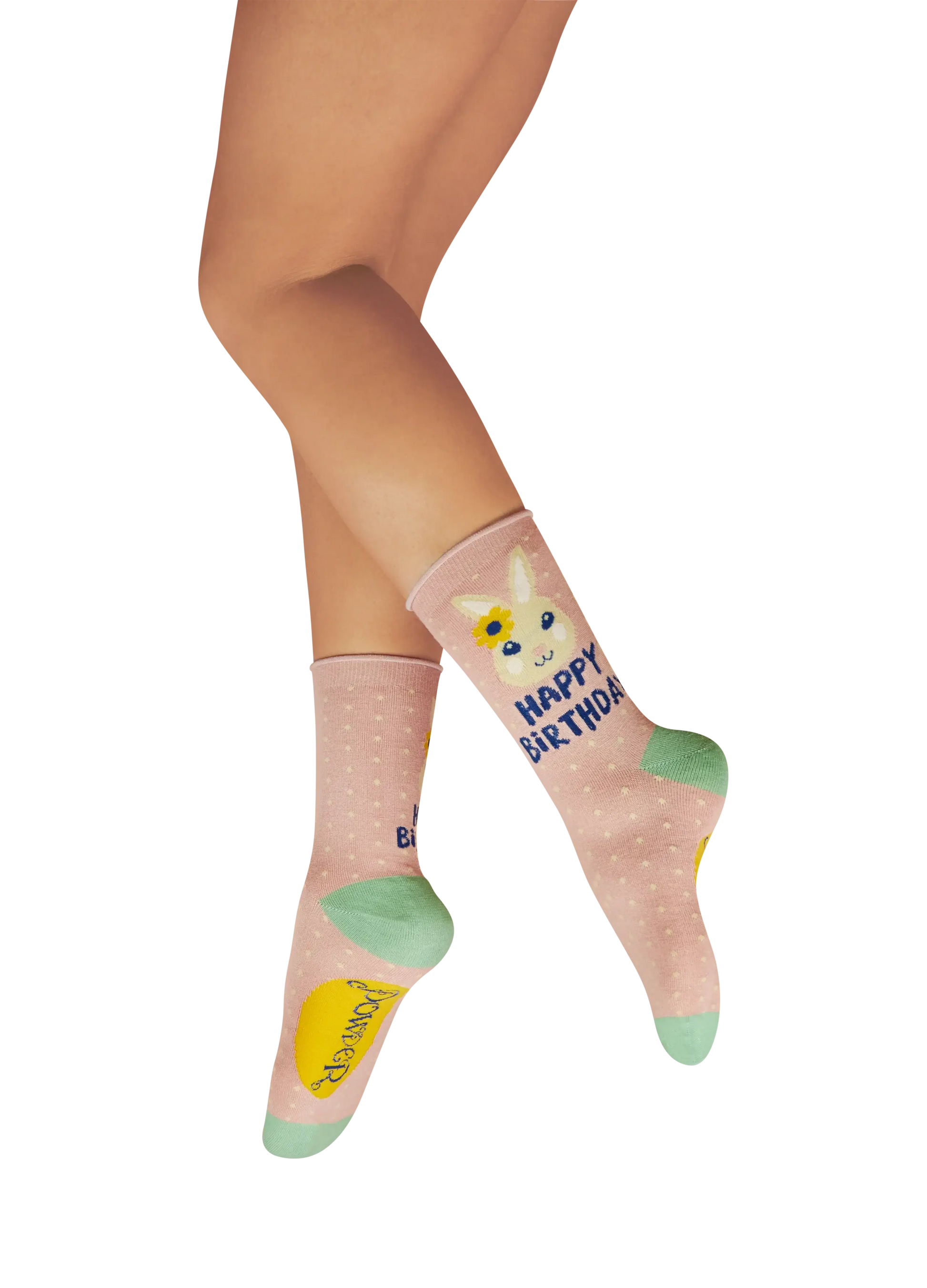 Powder Design Ladies Ankle Socks - Happy Birthday Bunny