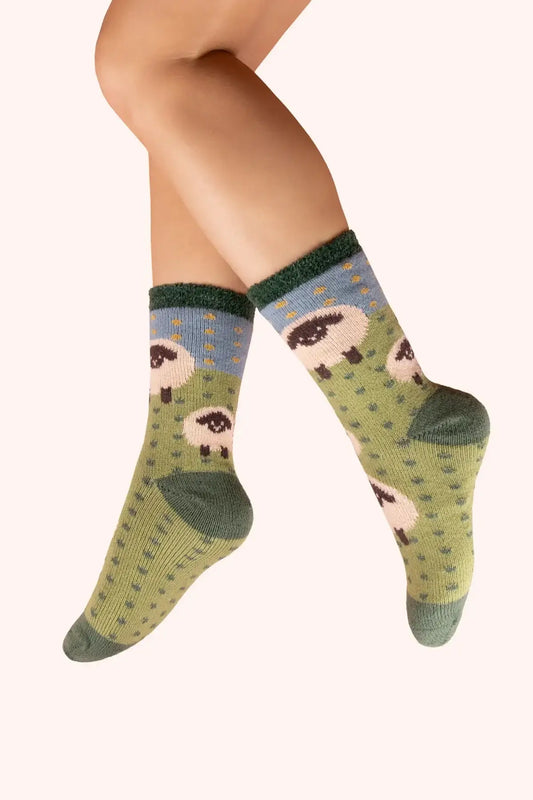 Powder Design Ladies Cosy Socks - Sheep