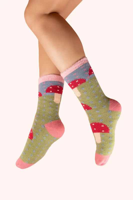 Powder Design Ladies Cosy Socks - Toadstool