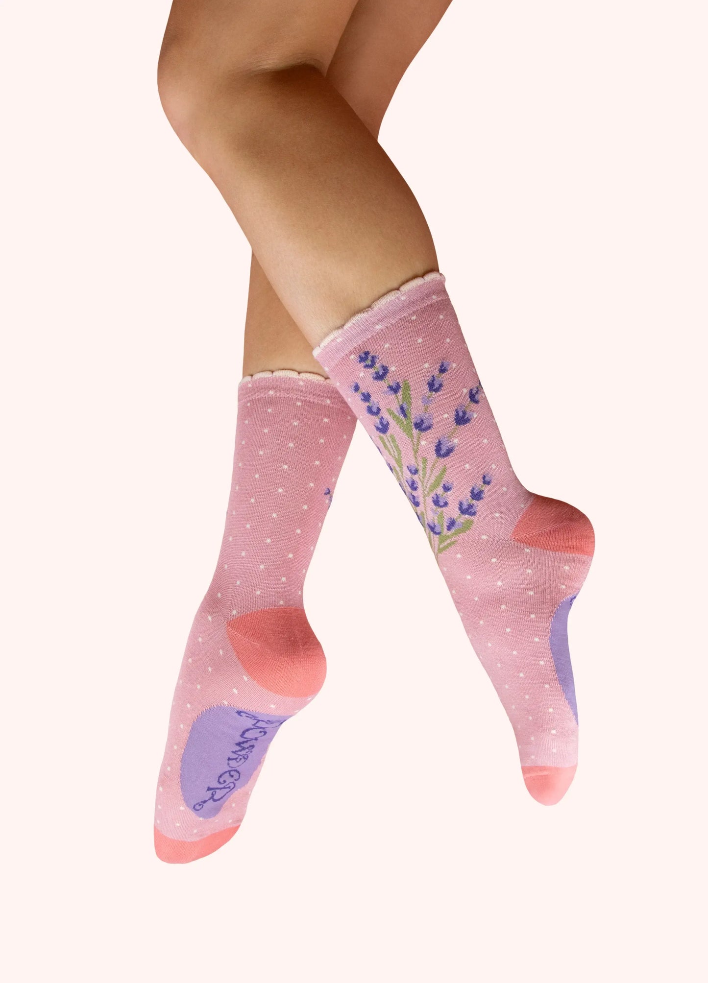Powder Design Ladies Ankle Socks - Luscious Lavender in Pink