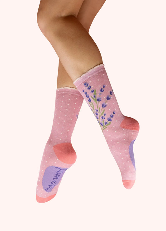 Powder Design Ladies Ankle Socks - Luscious Lavender in Pink
