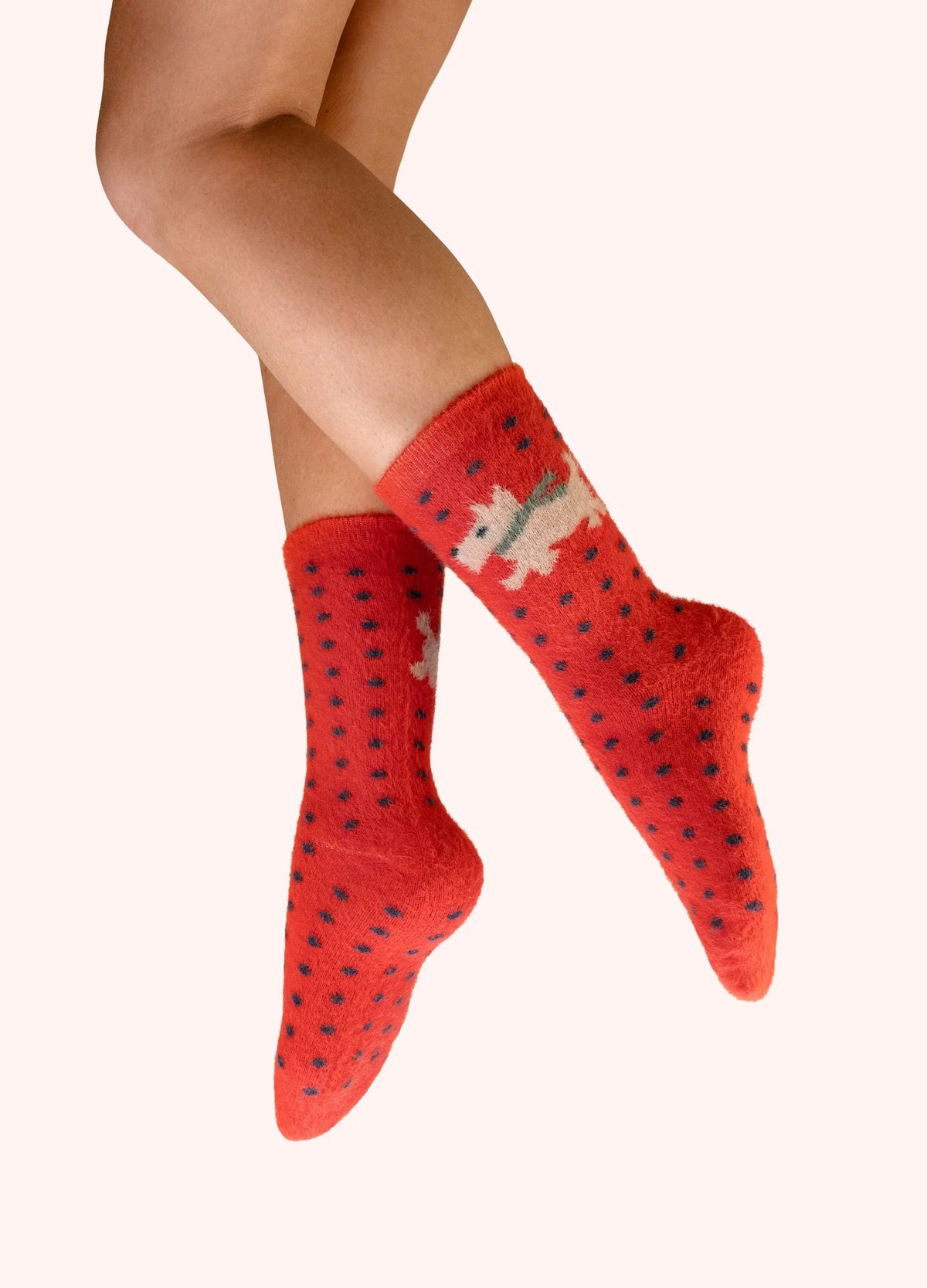 Powder Design Ladies Fuzzy Socks - Woolly Westie