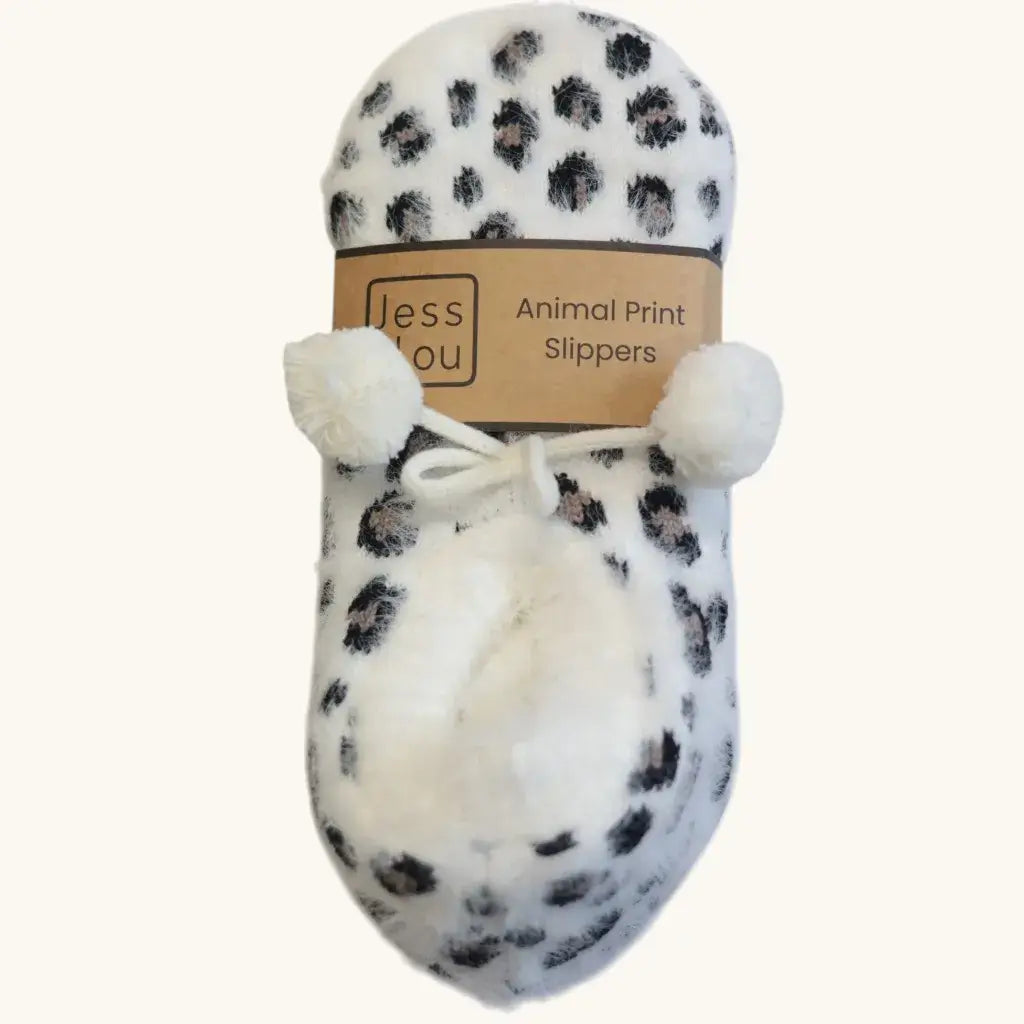 Jess & Lou - Leopard Fluffy Slipper