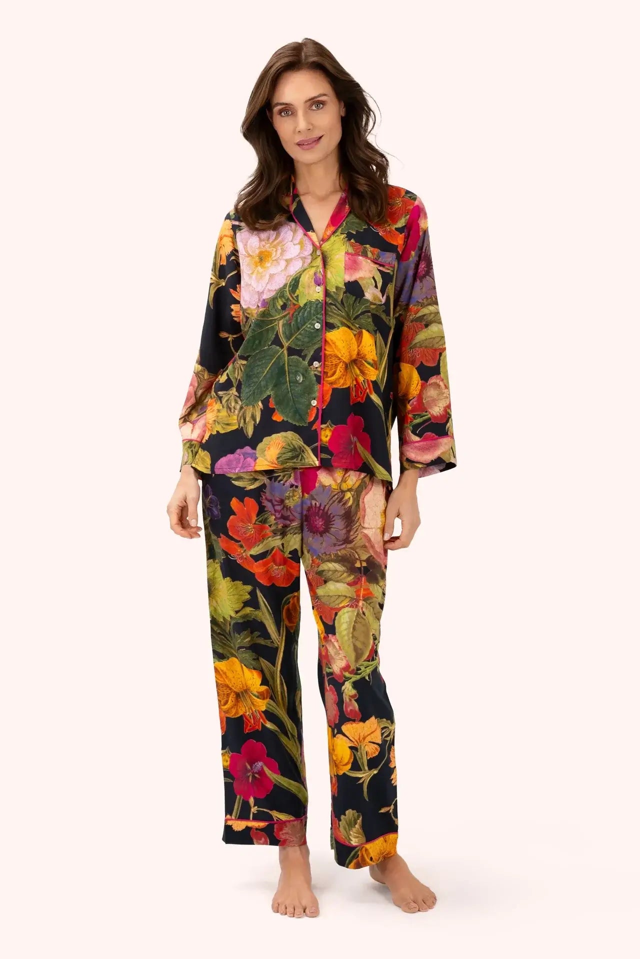 Powder Design Supersoft Pyjamas - Autumn Posy, Midnight