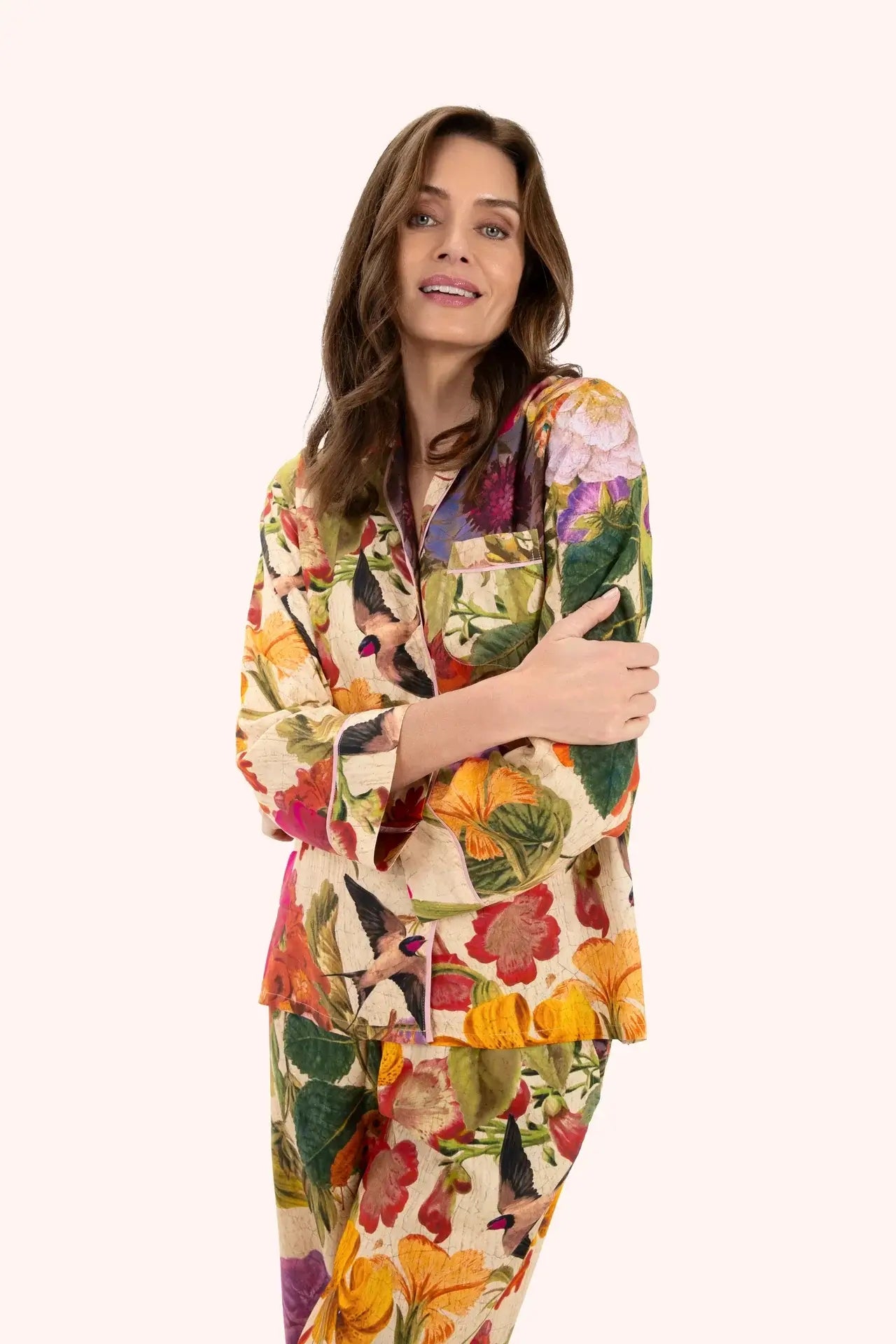 Powder Design Supersoft Pyjamas - Autumn Posy, Cream