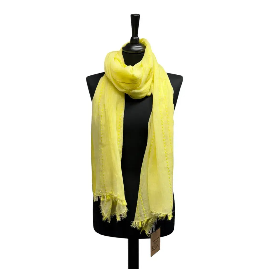 Jess & Lou - Fringe Edge Spring Scarf - 4 colours