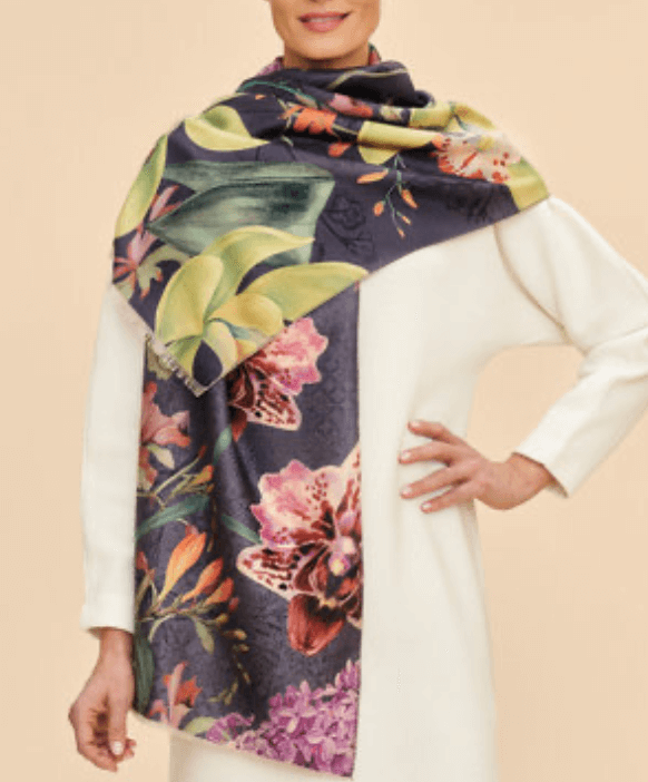 Powder Design Exotic Evening Print Scarf - Ink