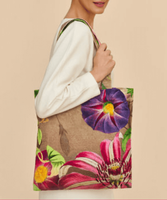 Powder Design Velvet Tote Bag - Oversized Botanicals