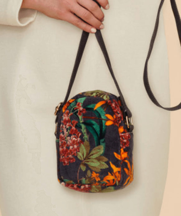 Powder Design Velvet Crossbody Bag - Botany Bliss