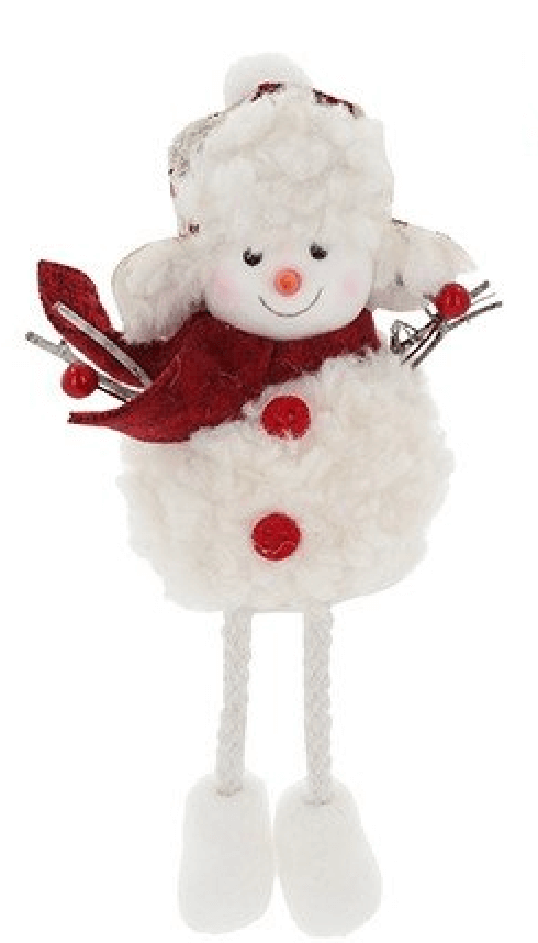 Christmas Joyful Snowman with Dangly Legs