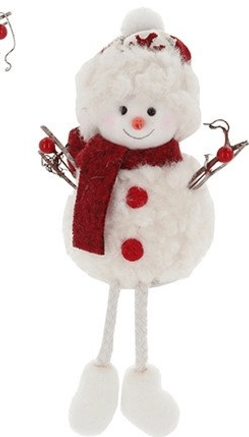 Christmas Joyful Snowman with Dangly Legs