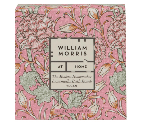 William Morris at Home - THE MODERN HOMEMAKER Rose Petal Bath Bomb 200g