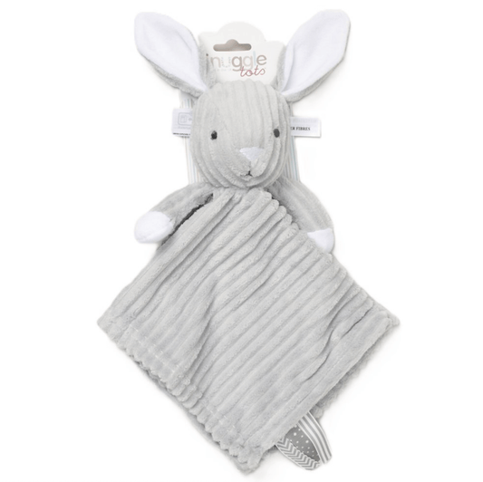 Ribbed Bunny Comforter With Taggie Ribbons