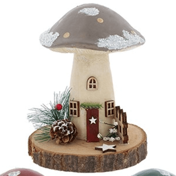 Folk Art Christmas Toadstools - Medium