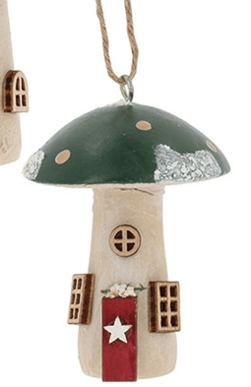 Folk Art Christmas Hanging Toadstools