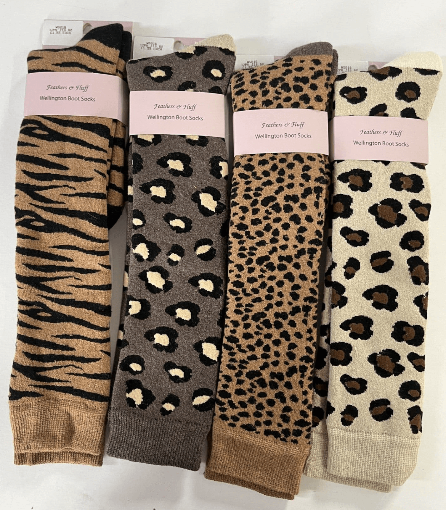 Animal Print Ladies Long Boot Socks