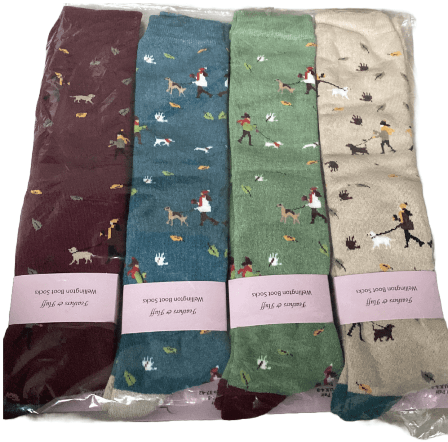 Autumn Scene Ladies Long Boot Socks