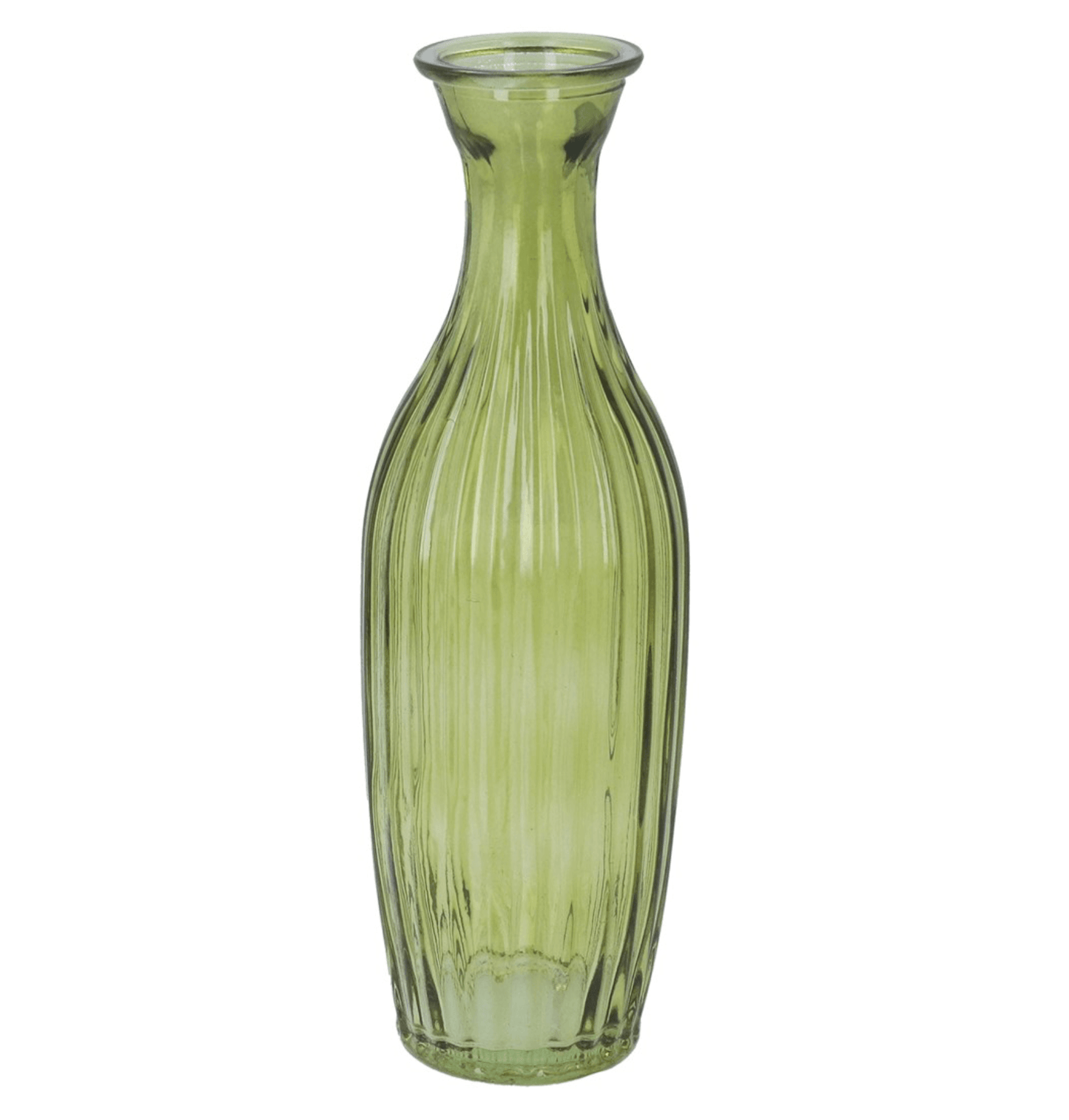 Olive Green Tall Slim Bud Vase