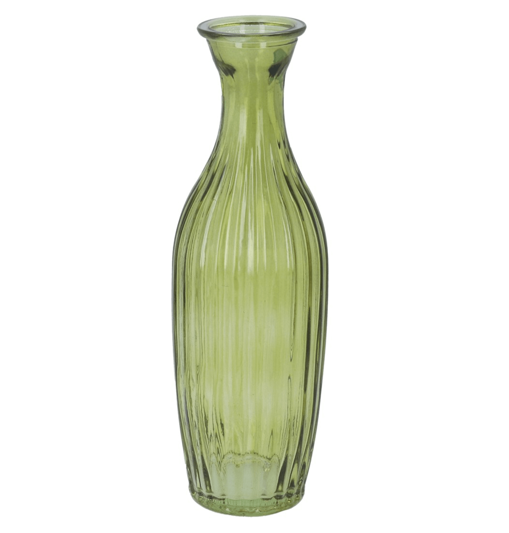 Olive Green Tall Slim Bud Vase
