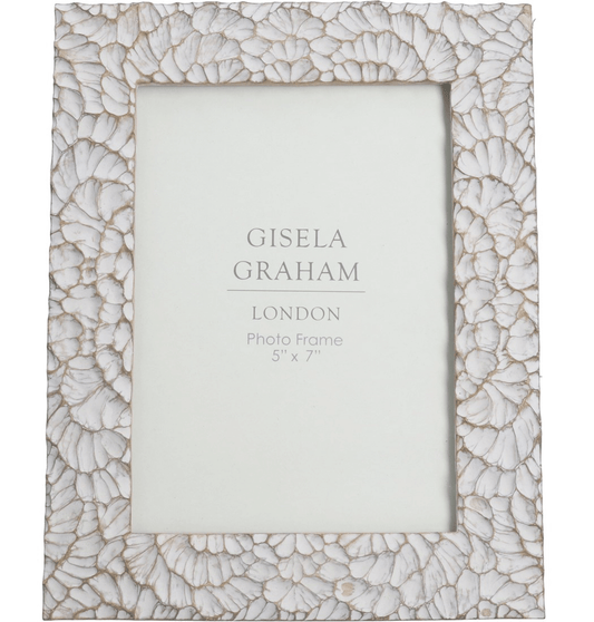 Resin Picture Frame (5"x7") 23cm - Taupe Frill