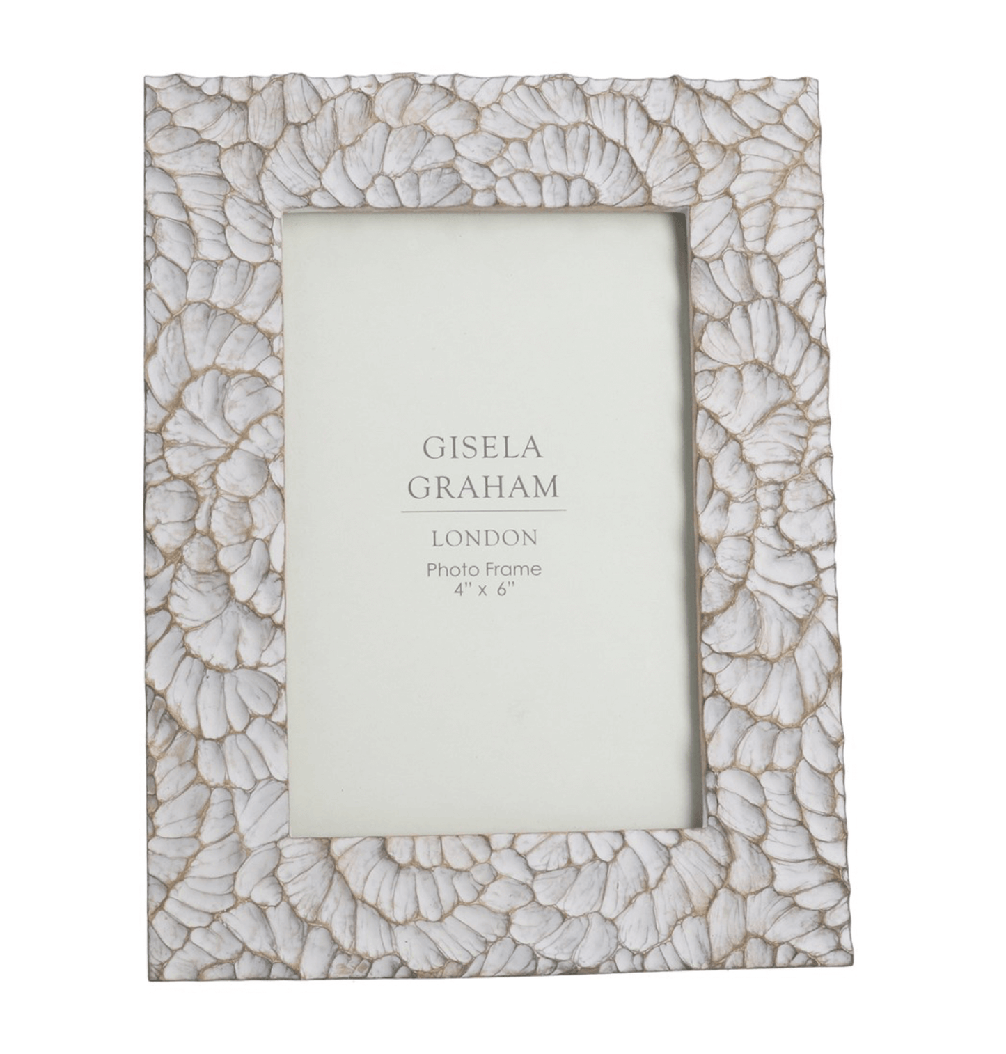 Resin Picture Frame (4"x6") 18cm - Taupe Frill