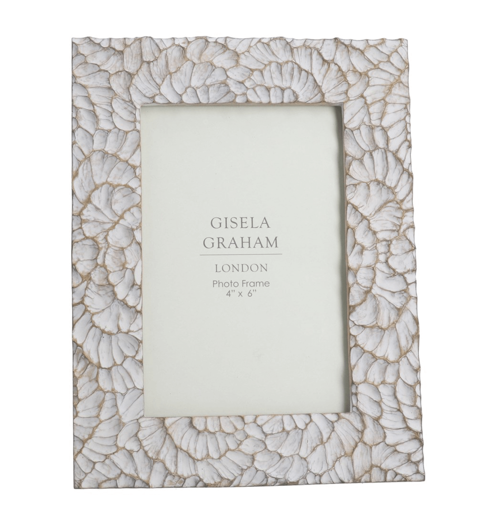 Resin Picture Frame (4"x6") 18cm - Taupe Frill