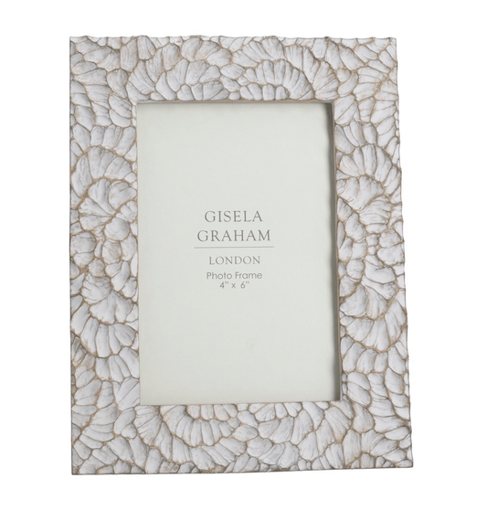 Resin Picture Frame (4"x6") 18cm - Taupe Frill