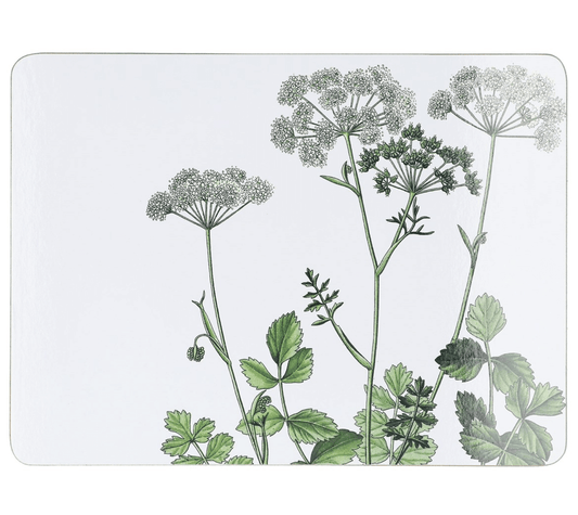 Cork Base Placemat - Spring Hedgerow, Pack/4